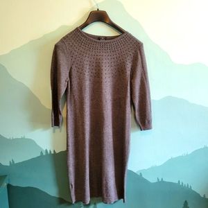 Ann Taylor Gray Sweater Dress